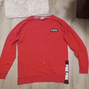 PINK Victoria's Secret Red  Sweatshirt